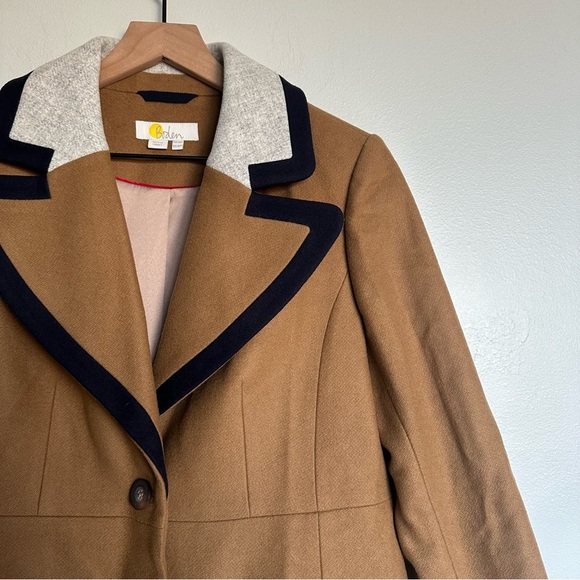 Boden Wool Blend Ground Ginger Crombie Coat - Picture 9 of 11